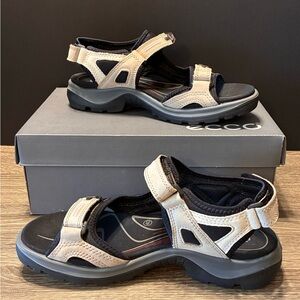 Ecco Offroad Yucatan Sandals Atmosphere W/Black Size US 9 - 9.5 / EU 40
